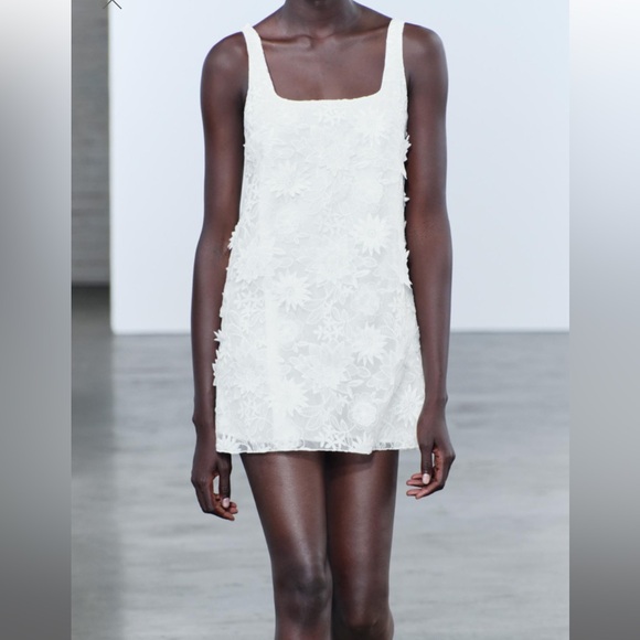 EMBROIDERED MINI DRESS ZW COLLECTION - Picture 1 of 4